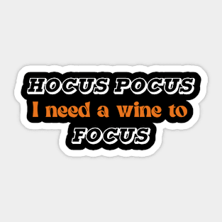 Hocuus pocuus basic witch Sticker